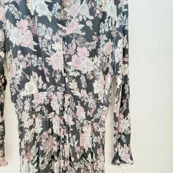 American Rag || Hi-Low Maxi Back Vintage Floral Dress Medium - Picture 6 of 7